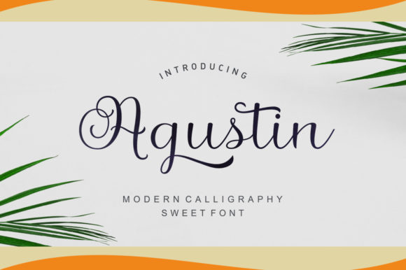 Agustin Script: A Modern Handwritten Font for Authentic Brands