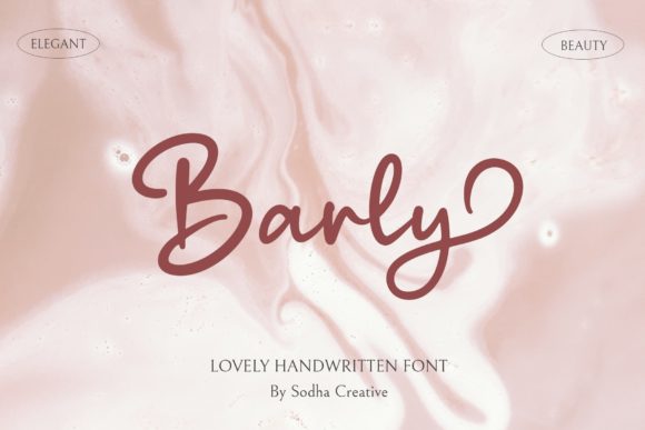 Barly: A Delicate Script for Designs with Heart