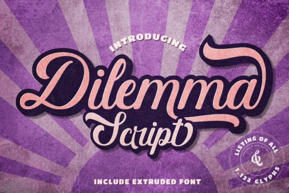 Dilemma Script: A Vintage Typeface for Modern Branding