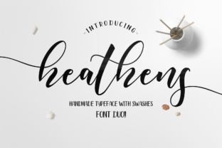 Heathens Script: A Calligraphy Font for Creative Projects