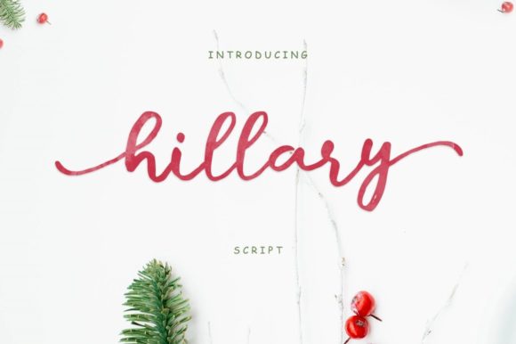 Hillary Script: A Playful Typeface for Creative Branding