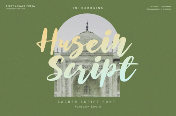 Husein Script: A Handwritten Font with Timeless Appeal