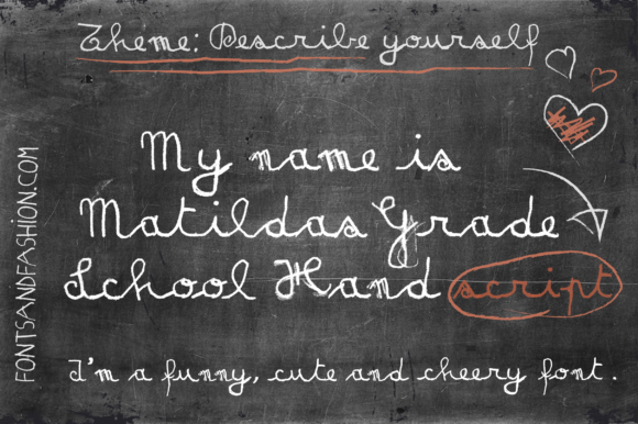Matilda's Grade School Hand Script: A Font with Playful Charm