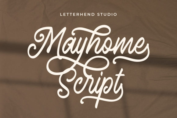 Mayhome Script: Elevate Your Designs with Vintage Elegance