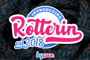 Rotterin Script: A Layered Font for Modern Design Projects